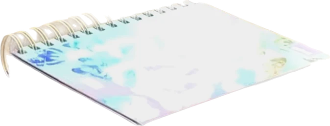 A agenda de espiral dela.